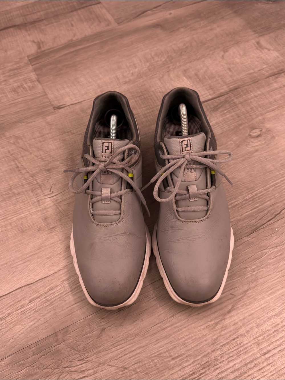 FootJoy Men’s Gray Athletic Golf Shoes with White Soles